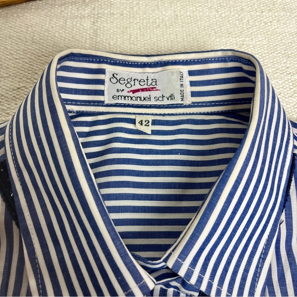 Disney x Segreta Italy Donald Duck Embroidered Shirt US 12 / IT 42 - Picture 2 of 13